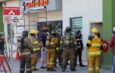 Simula COMAPA y PCyB incendio en centro comercial de Reynosa