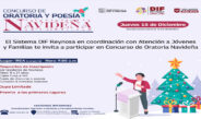 Realizará DIF  Reynosa concurso de Poesía y Oratoria Navideña