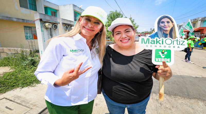 Confían altamirenses en Maki Esther Ortiz Domínguez y votarán por el Partido Verde