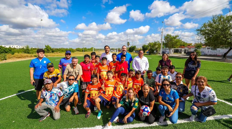 Inauguró Carlos Peña Ortiz Canchas de Usos Múltiples en La Cima por más de 2.6 MDP