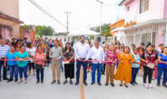 Inauguró Carlos Peña Ortiz pavimentación por más de 5.7 MDP con vecinos de la Santa Cruz