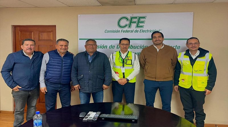 Gestiona Alcalde Carlos Peña Ortiz mejora del servicio de energía eléctrica con la CFE